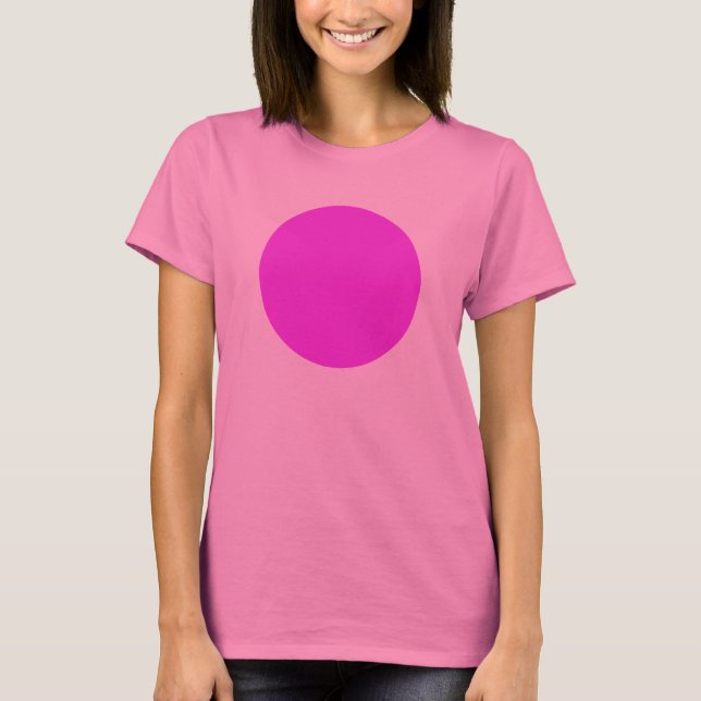 Simple Circle - Neon Purple T-Shirt (Front)
