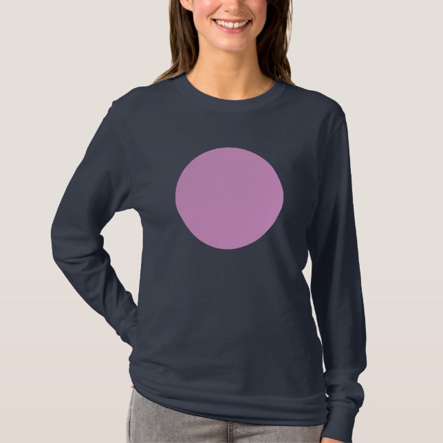 Simple Circle - Pale Purple T-Shirt (Front)
