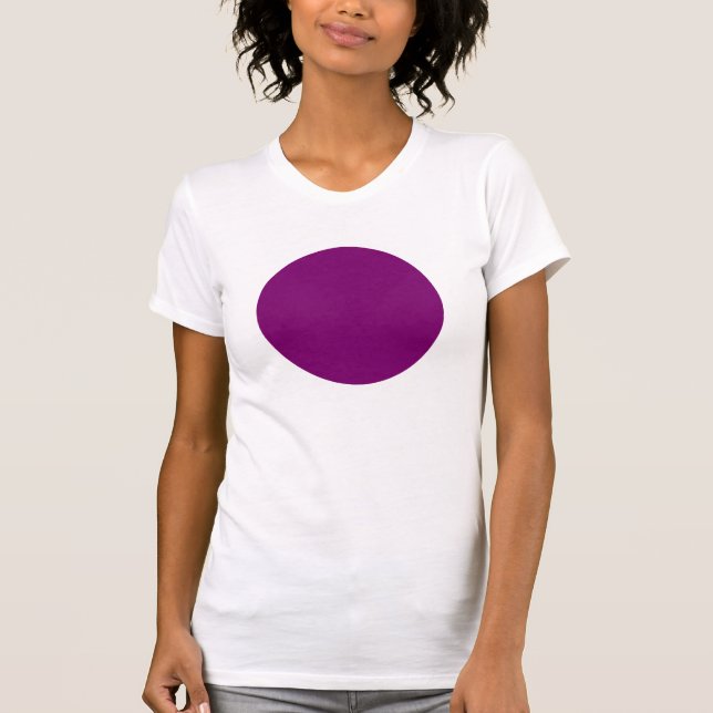 Simple Circle - Plum T-Shirt (Front)