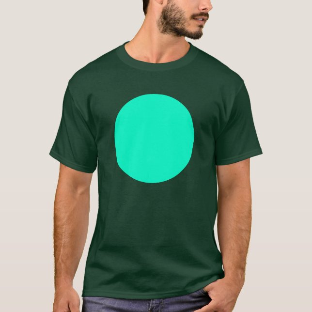 Simple Circle - Turquoise T-Shirt (Front)