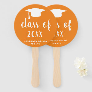 Simple Class Of Mortar Board Modern Graduation Hand Fan
