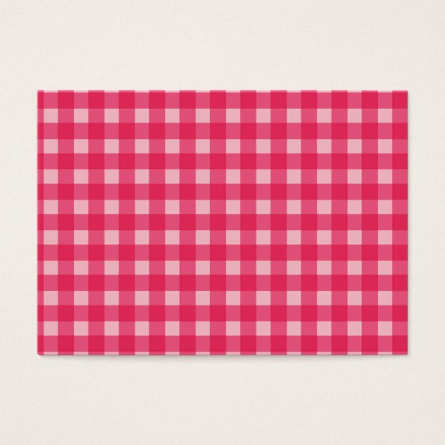 Simple, classic and elegant. Lucky pink plaids. (Front)