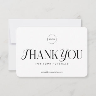 Simple Classic Business Promo Coupon Ad Campaign Thank You Card
