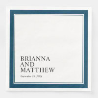 Simple Classic Double Frame in Navy Blue