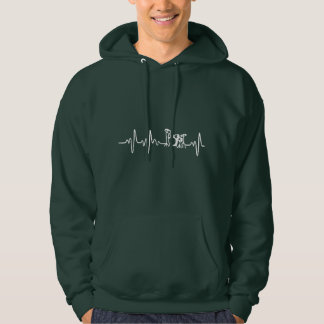 Simple Classic Drums Drummer Heartbeat Band Music  Hoodie