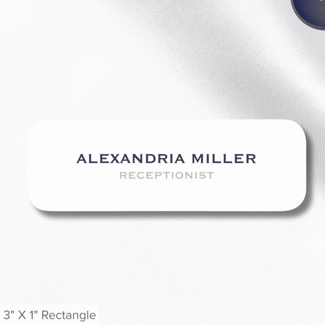 Simple Classic Employee Name Tag (Creator Uploaded)