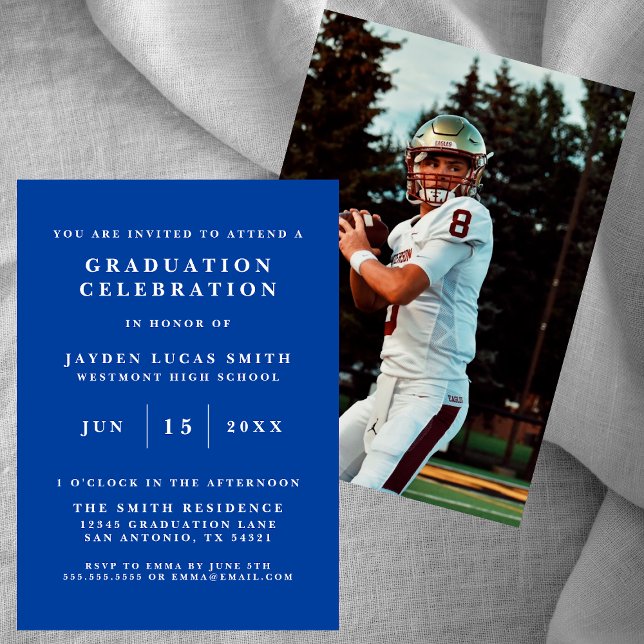 SIMPLE CLASSIC FORMAL PHOTO GRADUATION INVITATION (Creator Uploaded)