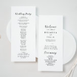 Simple Classic Kraft Wedding Program Programme<br><div class="desc">This simple classic kraft wedding program is perfect for a rustic wedding. The simple and elegant design features classic and fancy script typography .</div>
