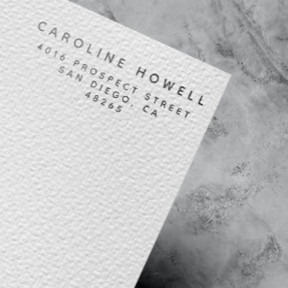 Simple Classic Modern Return Address Minimalist Self-inking Stamp