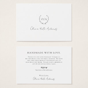 Simple Classic Monogram Wreath Elegant