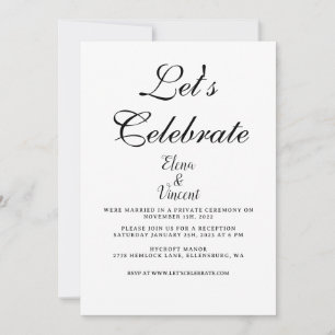 Simple CLASSIC wedding invitation card