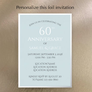 Simple Classy 60th Wedding Anniversary Party