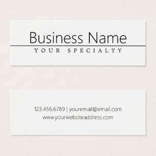 Simple Classy Black Text on White