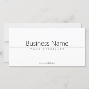 Simple Classy Black Text on White