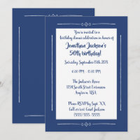Simple Classy Blue on Blue All Occasion Party