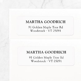 Simple Classy Elegant 12 Return Address 