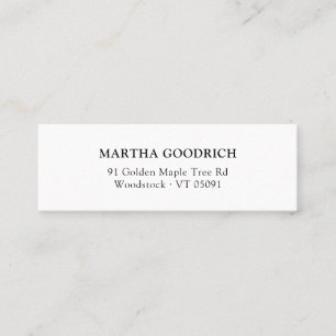 Simple Classy Elegant Typography 11   Mini Business Card