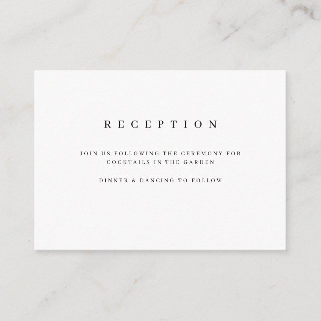 Simple & Classy Enclosure Card (Front)