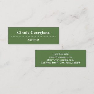 Simple & Classy Hairstylist Business Card