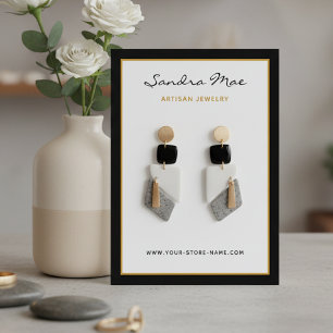 Simple Classy Minimalist Jewellery Display Card