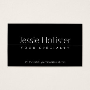 Simple Classy White Text on Black