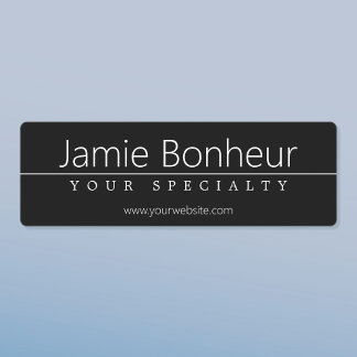 Simple Classy White Text on Black