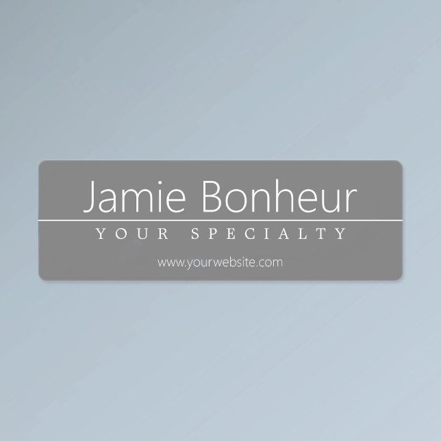 Simple Classy White Text on Grey (Creator Uploaded)