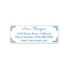 simple & clean address information blue
