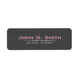 Simple Clean Black Linen Burlap Texture