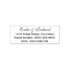 Simple & Clean Couple's Address Information