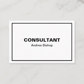 Simple Clean Frame Classic Business Card