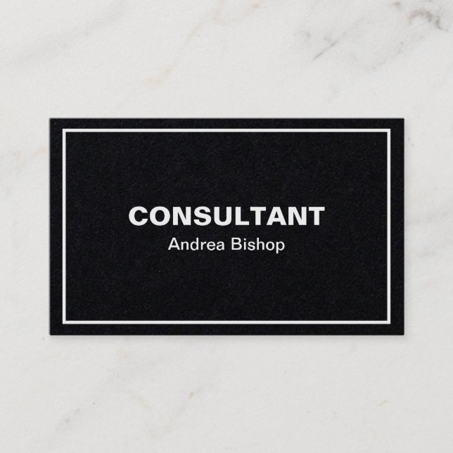 Simple Clean Frame Classic Business Card (Front)