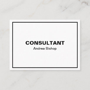 Simple Clean Frame Classic Business Card