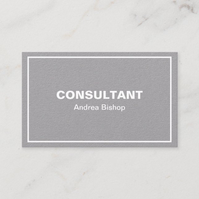 Simple Clean Frame Classic Business Card (Front)