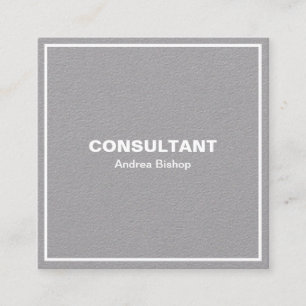 Simple Clean Frame Classic Square Business Card