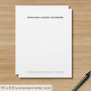 Simple Clean Minimalist Custom Letterhead