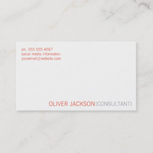 Simple Clean Professional Business Card