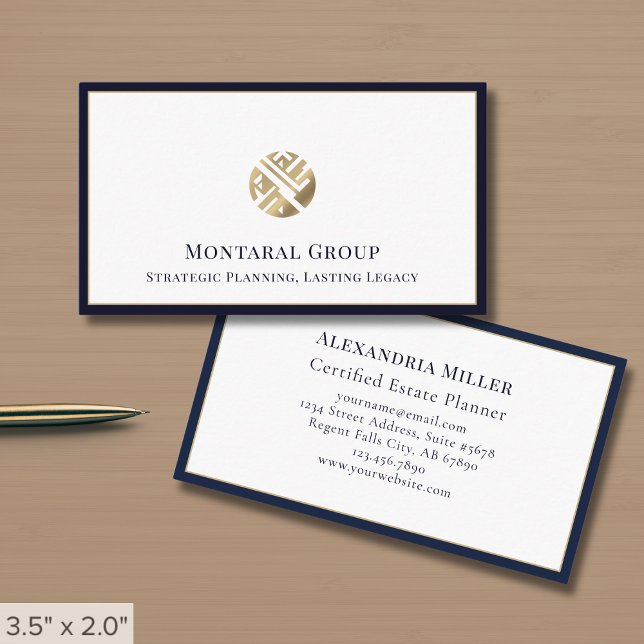 Simple Clean Professional Luxury Business Card (Creator Uploaded)