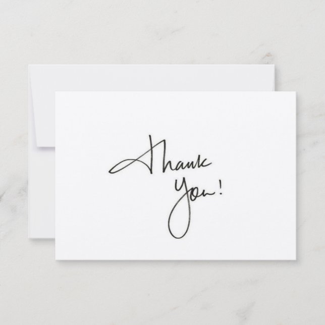 Simple & Clean Thank You Card for Professionals (Front)