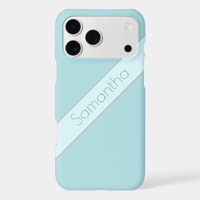 Simple Clean Two-Tone Powder Blue Protective (Back)