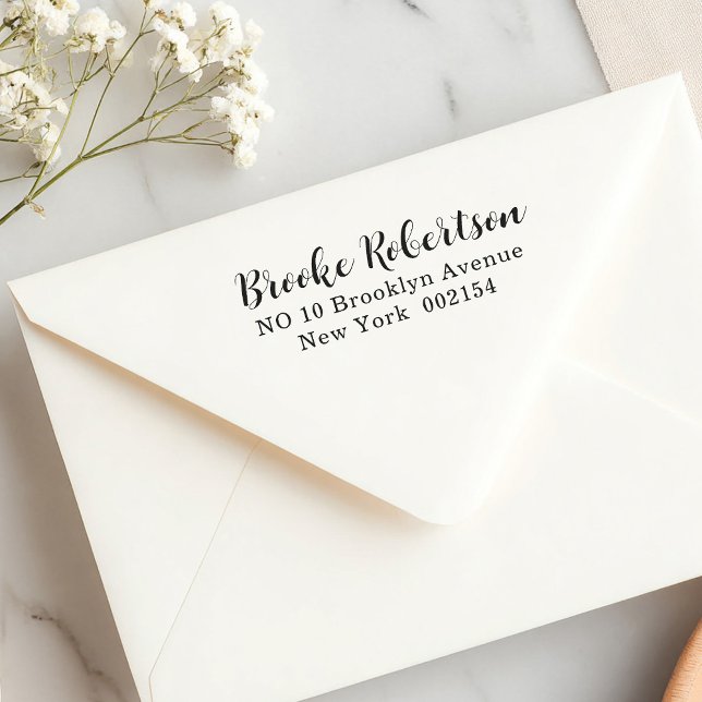 Simple clear return address self inking stamp (Simple clear return address self inking stamp)