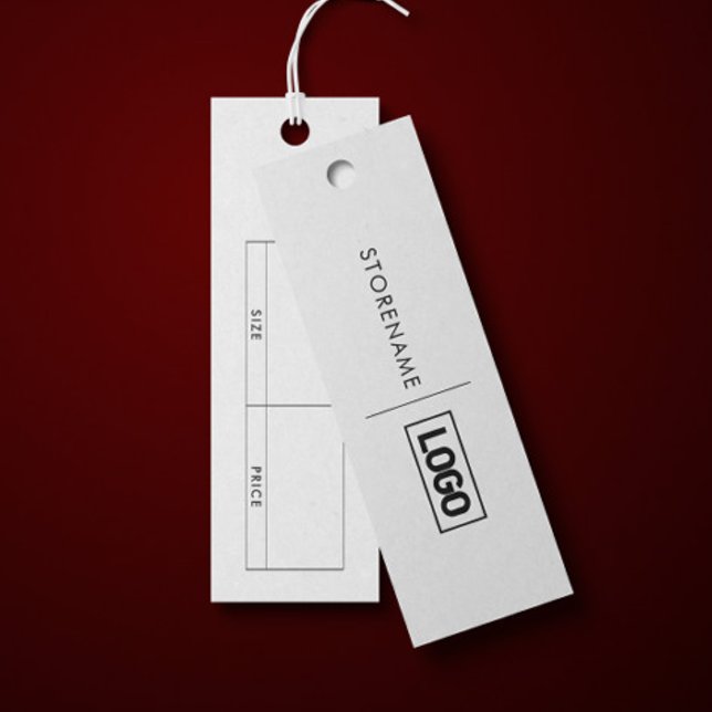 Simple Clothing Black Hanging Display Price Card (Creator Uploaded)