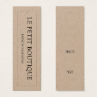 Simple Clothing Boutique Kraft Swing Price Tag