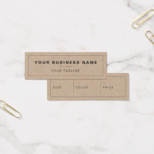 Simple Clothing Shop Kraft Hang Price Tag