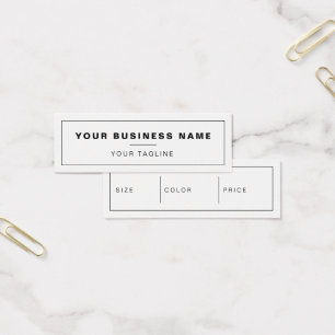 Simple Clothing Shop White Hang Price Tag