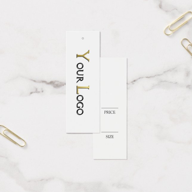 Simple Clothing  white Swing Price Tag (Office)