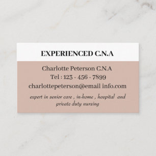 Simple CNA Business Card