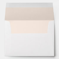 Simple Coconut Lined Return Address Envelope