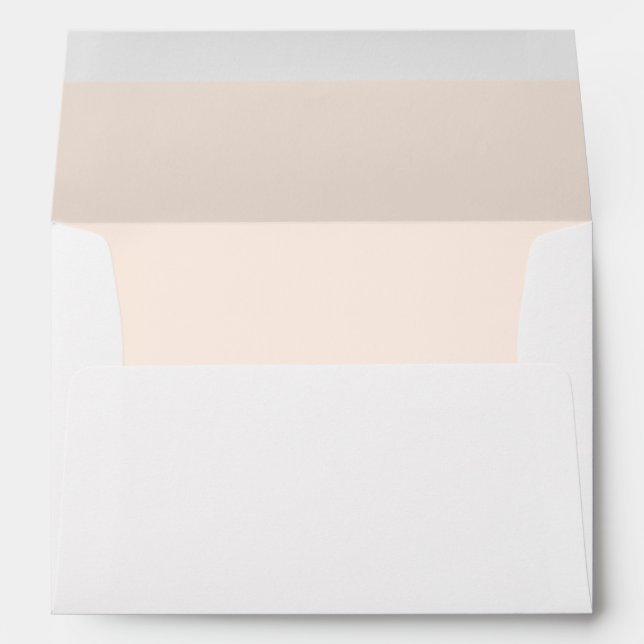 Simple Coconut Lined Return Address Envelope (Back (Bottom))