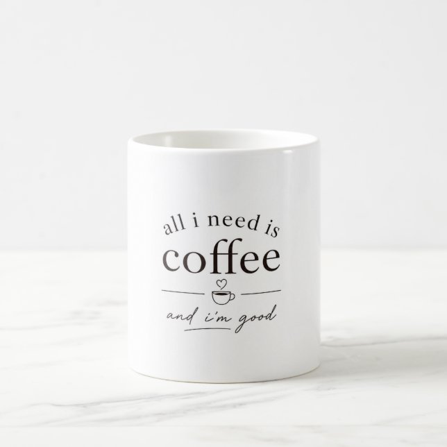 Simple Coffee Quote Mug ☕ Clean Aesthetic Design” (Center)